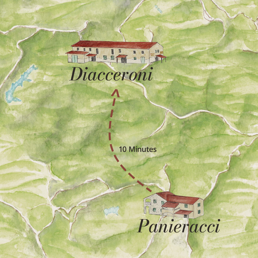 Agriturismo Tuscany Panieracci Map